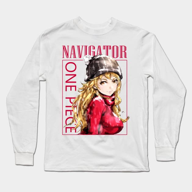 Nami One Piece Fashion Winter Long Sleeve T-Shirt by KDungUniversal